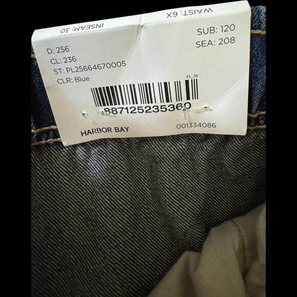 Harbor Bay Women’s Plus 6X Blue Denim Jeans Elastic Waist Straight Leg NWT - Picture 16 of 16